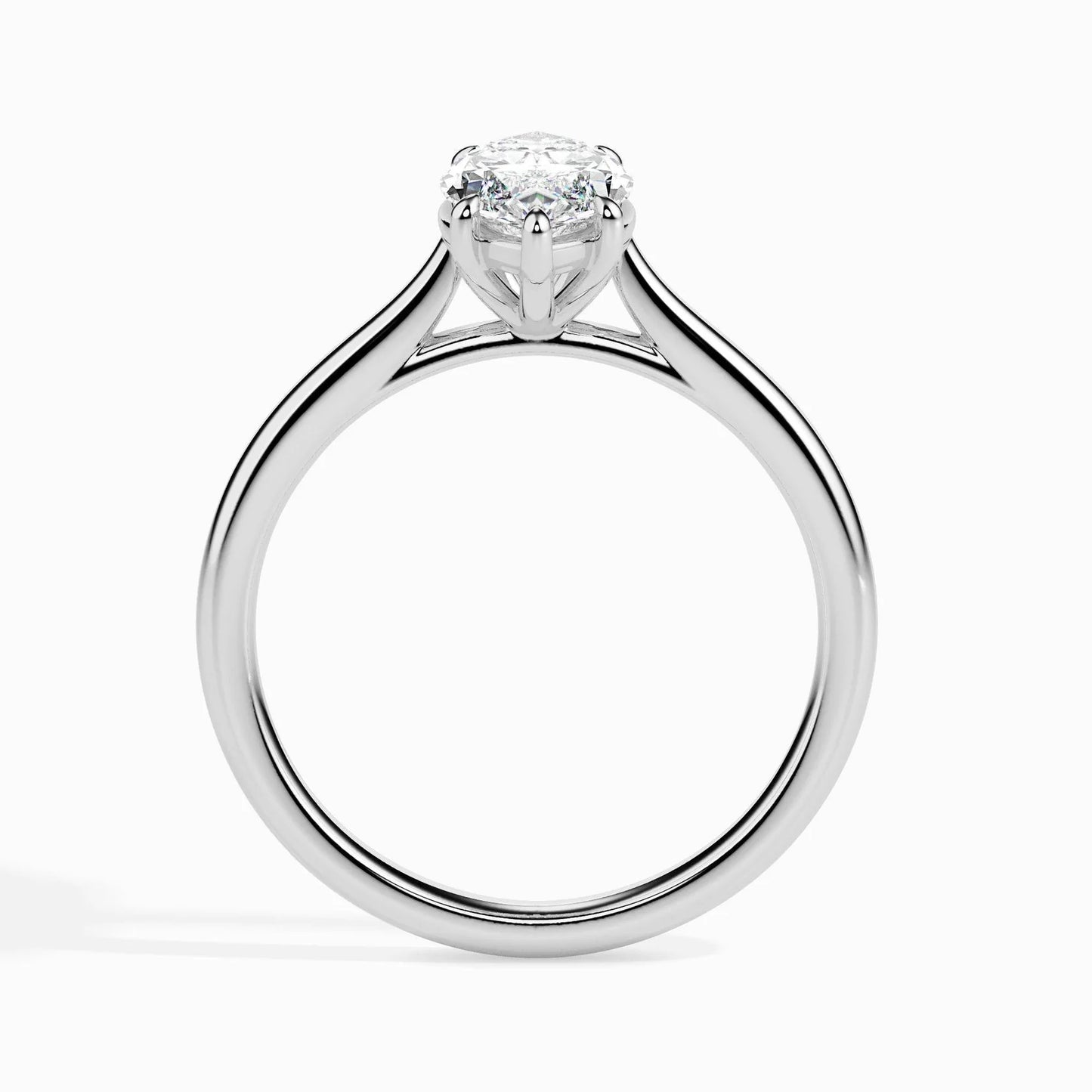 50 Pointer Marquise Lab Diamond Eleanor Solitaire Ring