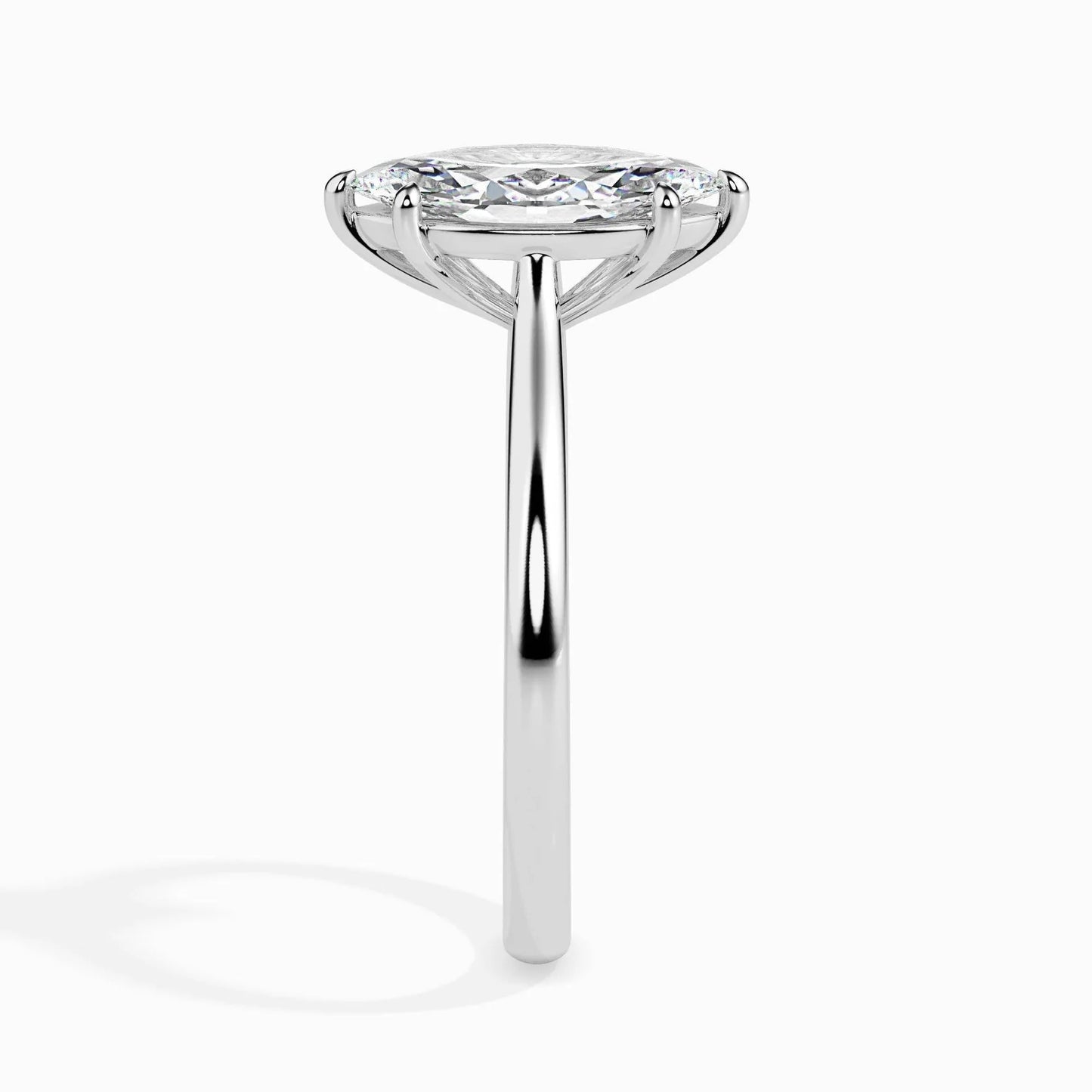 50 Pointer Marquise Lab Diamond Eleanor Solitaire Ring
