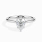 50 Pointer Pear Lab Diamond Sole Solitaire Ring