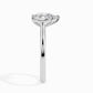 50 Pointer Pear Lab Diamond Sole Solitaire Ring