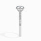 1ct Round Lab Diamond Wed Solitaire Ring