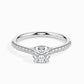 1ct Cushion Lab Diamond Solo Solitaire Ring