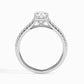 1ct Cushion Lab Diamond Solo Solitaire Ring