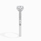 50 Pointer Cushion Lab Diamond Solo Solitaire Ring