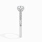 1ct Cushion Lab Diamond Solo Solitaire Ring