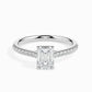 50 Pointer Emerald Lab Diamond Bingle Solitaire Ring