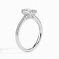 50 Pointer Emerald Lab Diamond Bingle Solitaire Ring