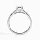 50 Pointer Emerald Lab Diamond Bingle Solitaire Ring
