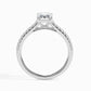 1ct Rediant Lab Diamond Waver Solitaire Ring