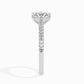 1ct Rediant Lab Diamond Waver Solitaire Ring