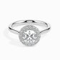 Hunk Halo 1ct Round Lab Diamond Ring