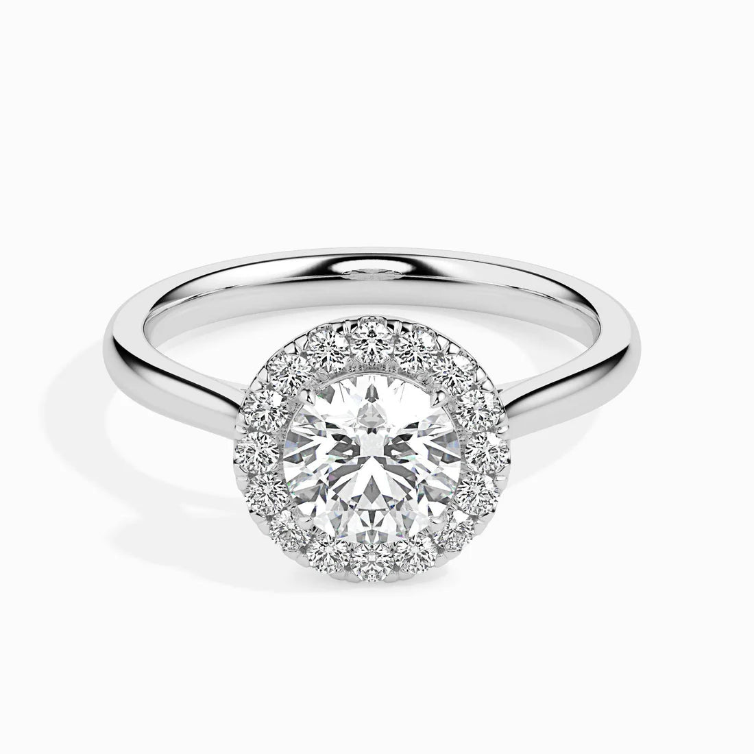 Hunk Halo 1ct Round Lab Diamond Ring