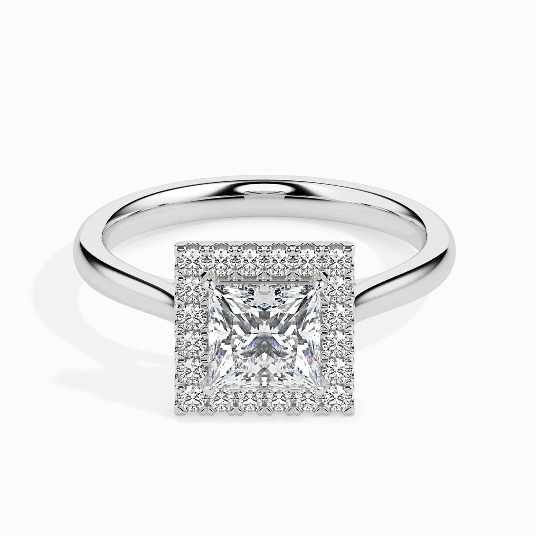Vivian 1ct Princess Halo Lab Diamond Ring