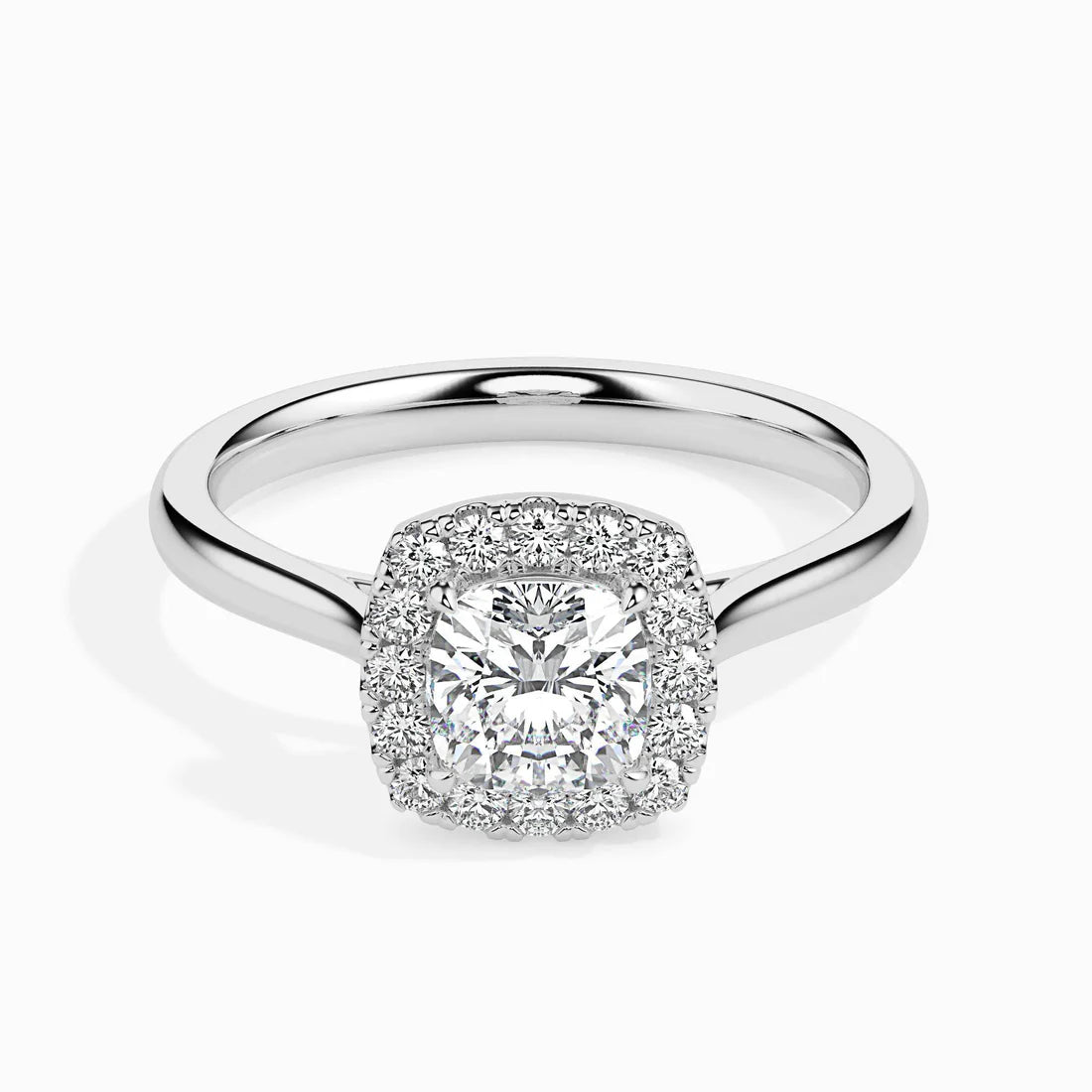 Vapor 1ct Cushion Halo Lab Diamond Ring