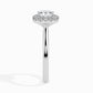 Vapor 1ct Cushion Halo Lab Diamond Ring