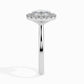 1ct Oval Halo Lab Diamond Actual Ring