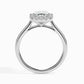Exact Halo 1ct Emerald Lab Diamond Ring