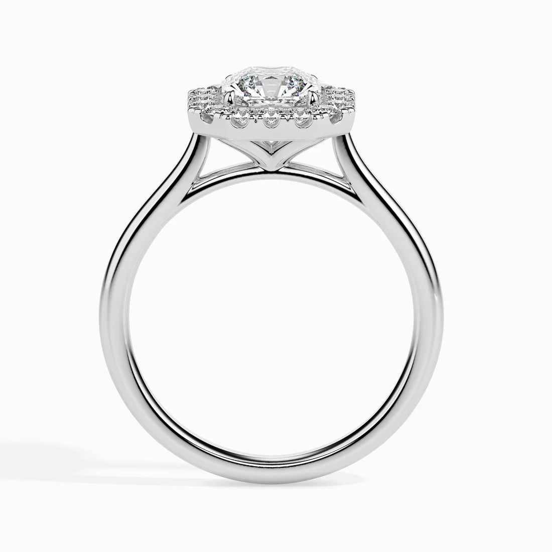 Eden Halo 1ct Asscher Lab Diamond Ring