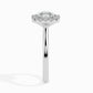 Eden Halo 1ct Asscher Lab Diamond Ring