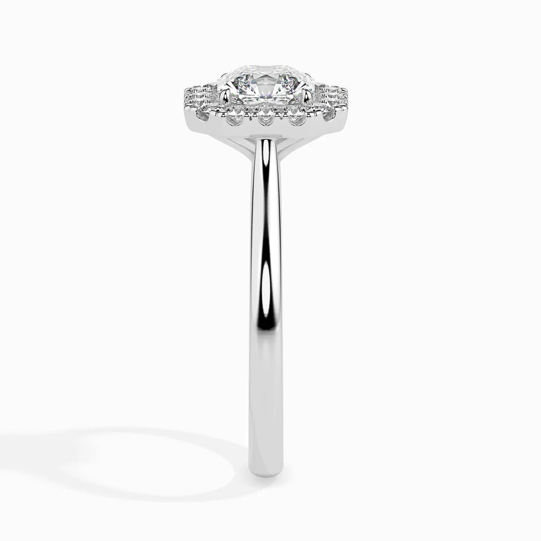 Eden Halo 1ct Asscher Lab Diamond Ring