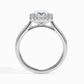 1ct Rediant Halo Lab Diamond Fictile Ring