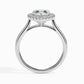 1ct Heart Halo Lab Diamond Welkin Ring