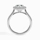 Welkin 1ct Heart Halo Lab Diamond Ring
