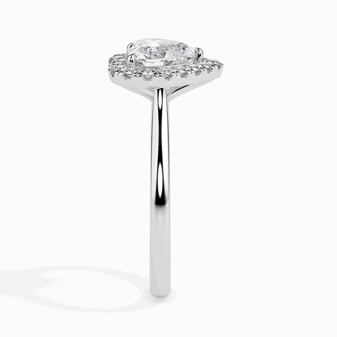 Welkin 1ct Heart Halo Lab Diamond Ring