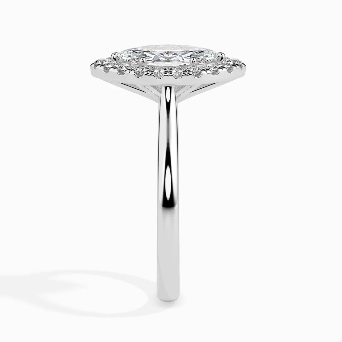 Flourish Halo 1ct Marquise Lab Diamond Ring