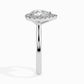 Sprico 1ct Pear Halo Lab Diamond Ring