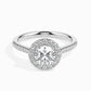 Sage 1ct Round Halo Lab Diamond Ring