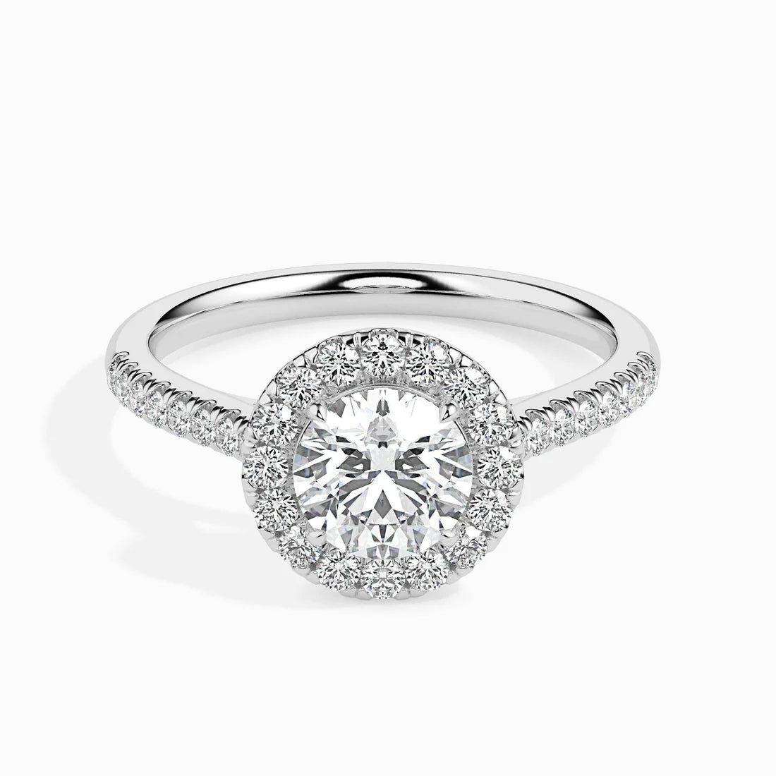Sage 1ct Round Halo Lab Diamond Ring