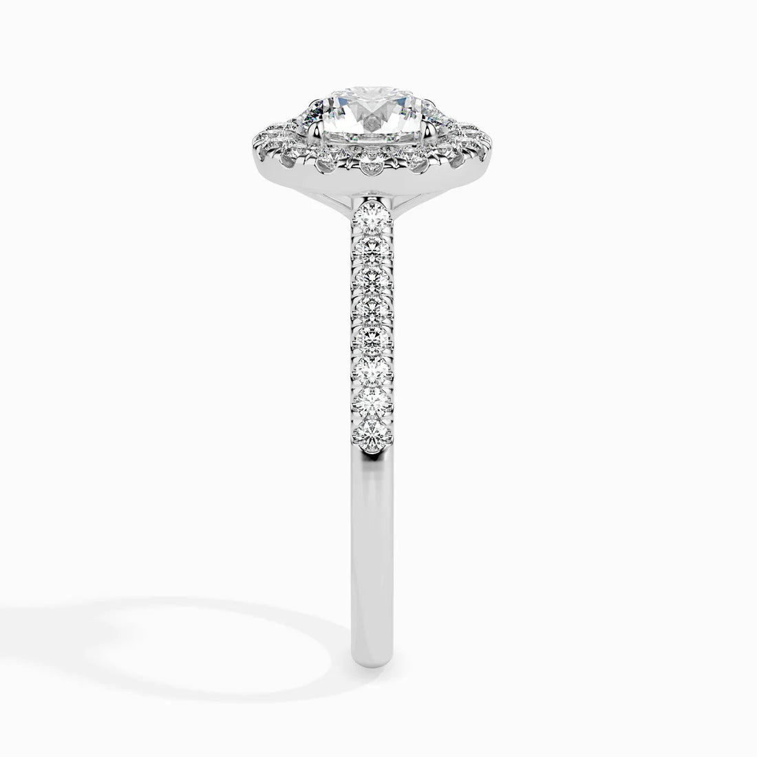 Sage 1ct Round Halo Lab Diamond Ring