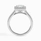 Brianna Halo 1ct Princess Lab Diamond Ring