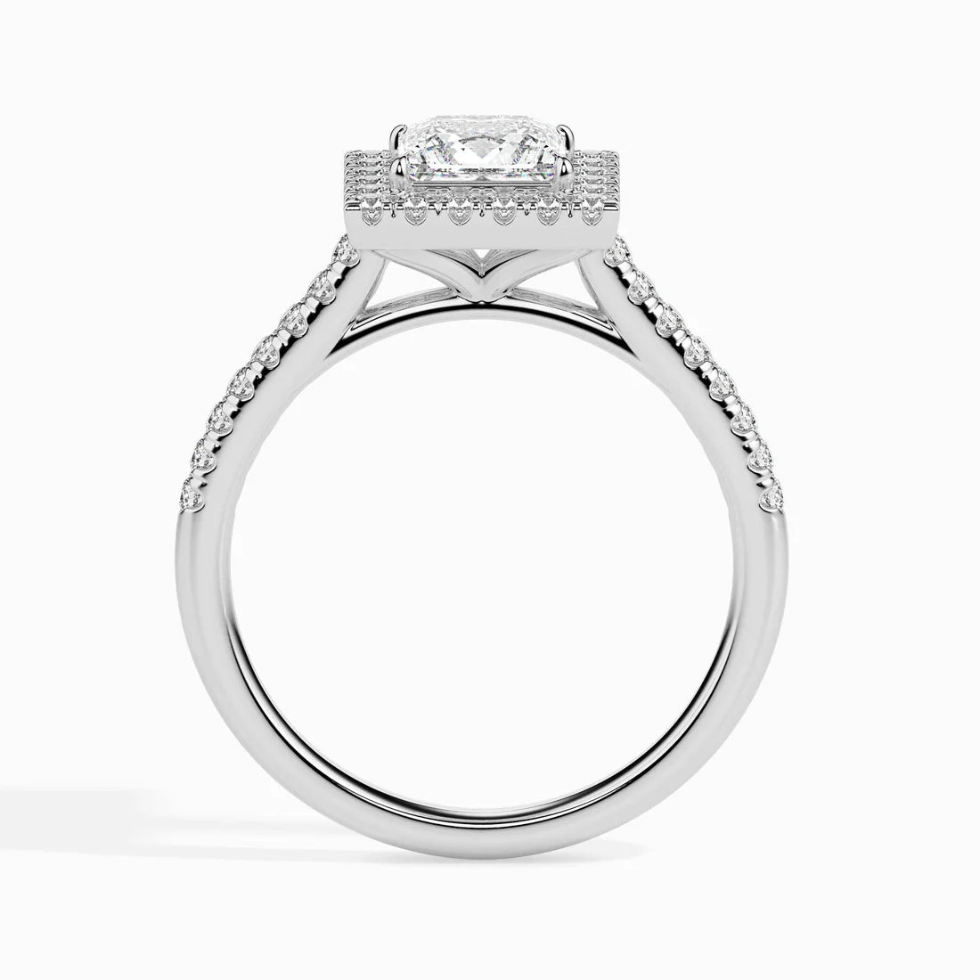 Brianna Halo 1ct Princess Lab Diamond Ring