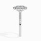 50 Pointer Oval Halo Lab Diamond Bliss Ring