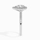 50 Pointer Pear Halo Lab Diamond Zion Ring