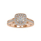 Starlet Halo Lab Diamond Ring