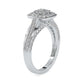 Starlet Halo Lab Diamond Ring