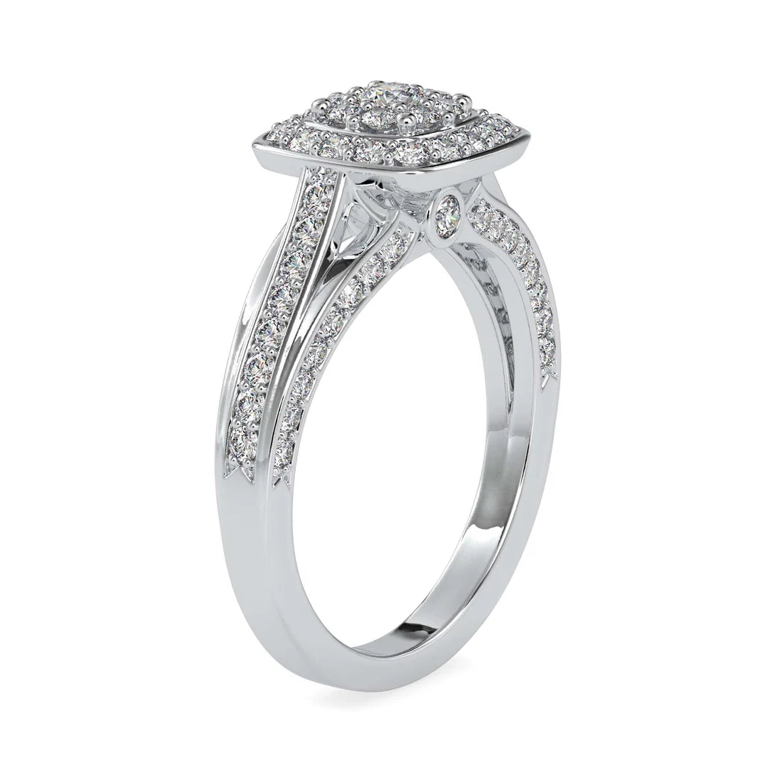 Starlet Halo Lab Diamond Ring