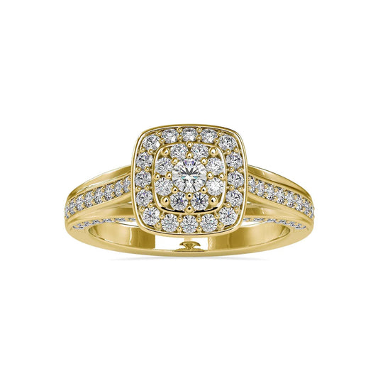 Starlet Halo Lab Diamond Ring