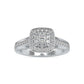 Starlet Halo Lab Diamond Ring