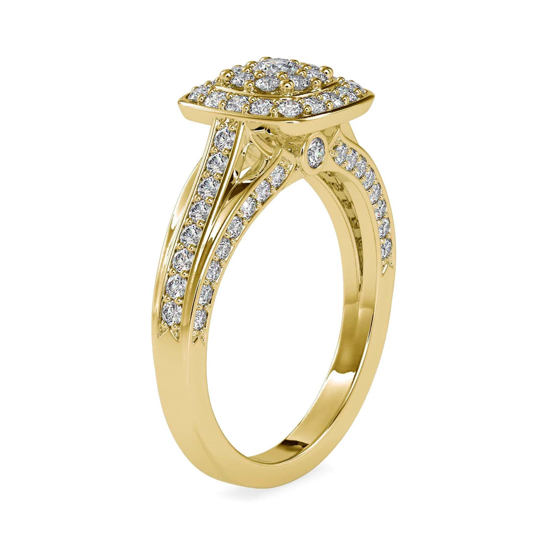 Starlet Halo Lab Diamond Ring