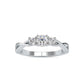 Lisa Three Stone Lab Diamond Ring