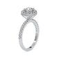 Cushion Halo 0.70 Pointer Round Lab Diamond Ring