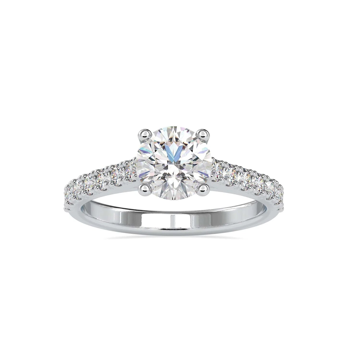 Emelia 1.25ct Round Lab Diamond Engagement Ring
