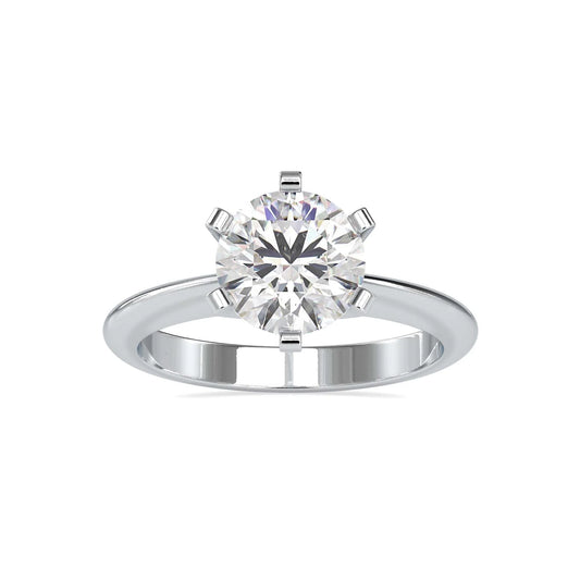 Floret 1.50ct Round Lab Diamond Ring