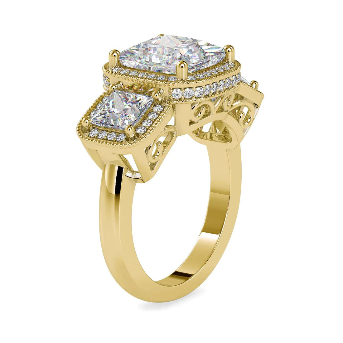 Muse Lab Grown Diamond 3 Stone Ring