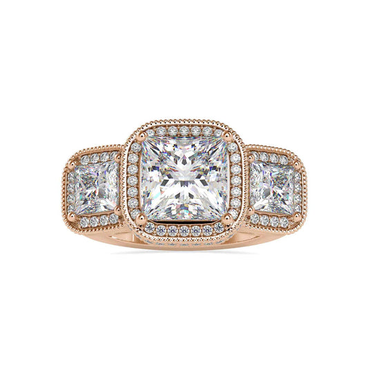 Muse Lab Grown Diamond 3 Stone Ring
