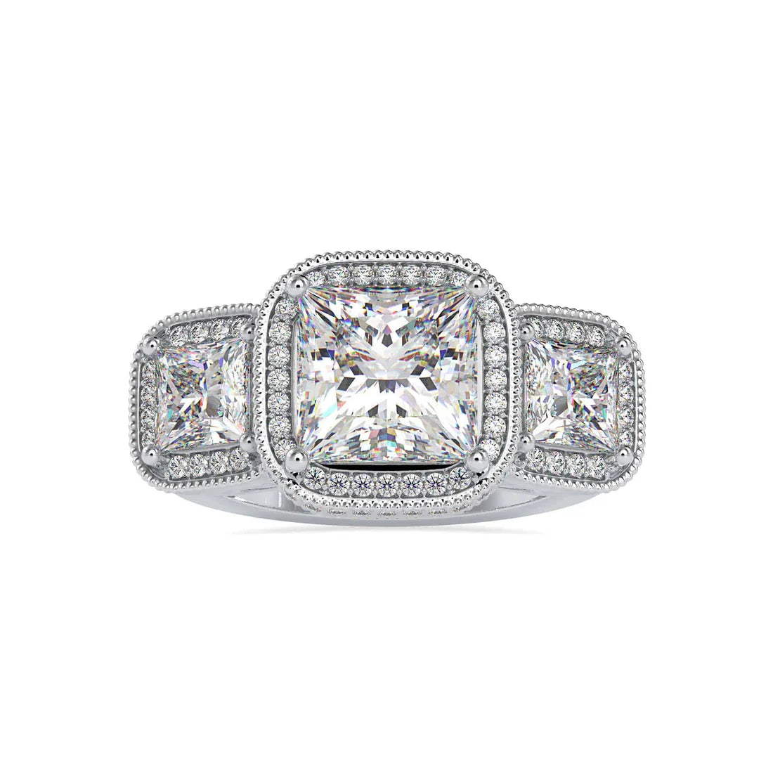 Muse Lab Grown Diamond 3 Stone Ring
